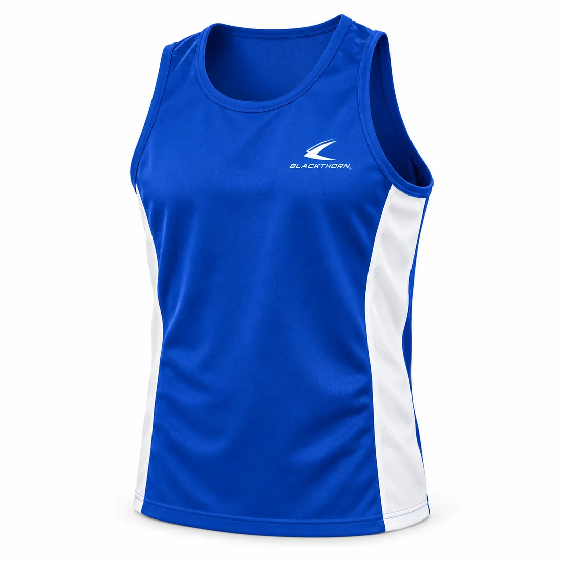 Royal Blue Amateur Boxing Vest — custom boxing & muay thai apparel by Blackthorn World
