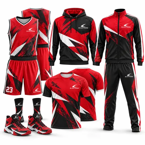 Basketball Team Uniform & Warm-Up Pack — custom teamwear by Blackthorn World