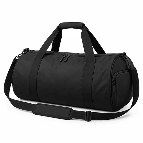 Black Blank Duffel Bag — wholesale promotional bags by Blackthorn World
