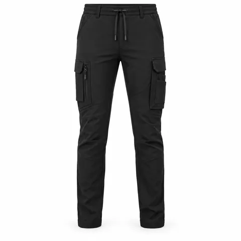 Black Multi-Pocket Cargo Scrub Pants — wholesale scrub pants & trousers by Blackthorn World