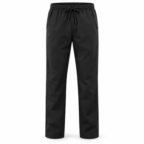 Black Drawstring Chef Trousers — wholesale chef trousers & pants by Blackthorn World