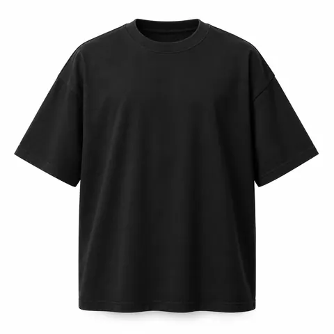 Black Oversized Heavyweight T-Shirt — wholesale blank t-shirts by Blackthorn World