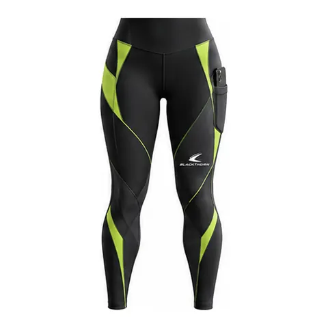 Black Volt High-Waist Pocket Leggings — Leggings by Blackthorn World