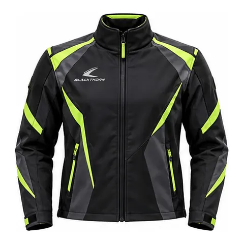 Black Volt Pit-Crew Softshell Jacket — front view