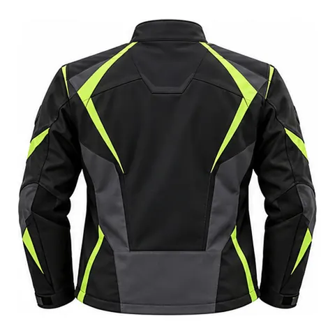 Black Volt Pit-Crew Softshell Jacket — back view