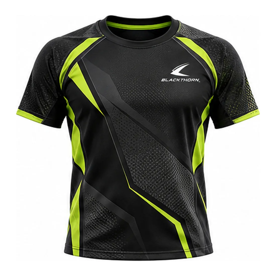 Black Volt Raglan Training T-Shirt — Training T-shirts by Blackthorn World, front view