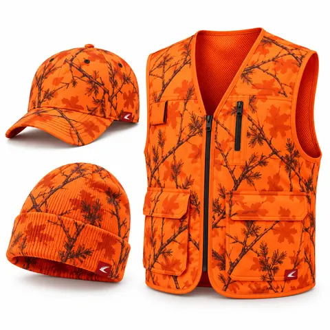 Blaze Branch Camo Cap, Beanie & Vest Set — Hunting & Tactical · Packs, gloves & accessories by Blackthorn World