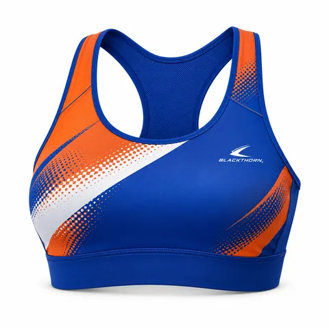 Blaze Halftone Sublimated Sports Bra