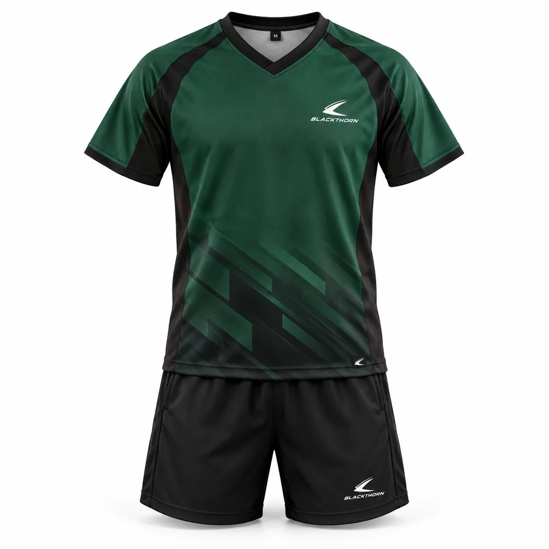 Bottle Green & Black Sublimated School PE Kit — custom school PE kits by Blackthorn World