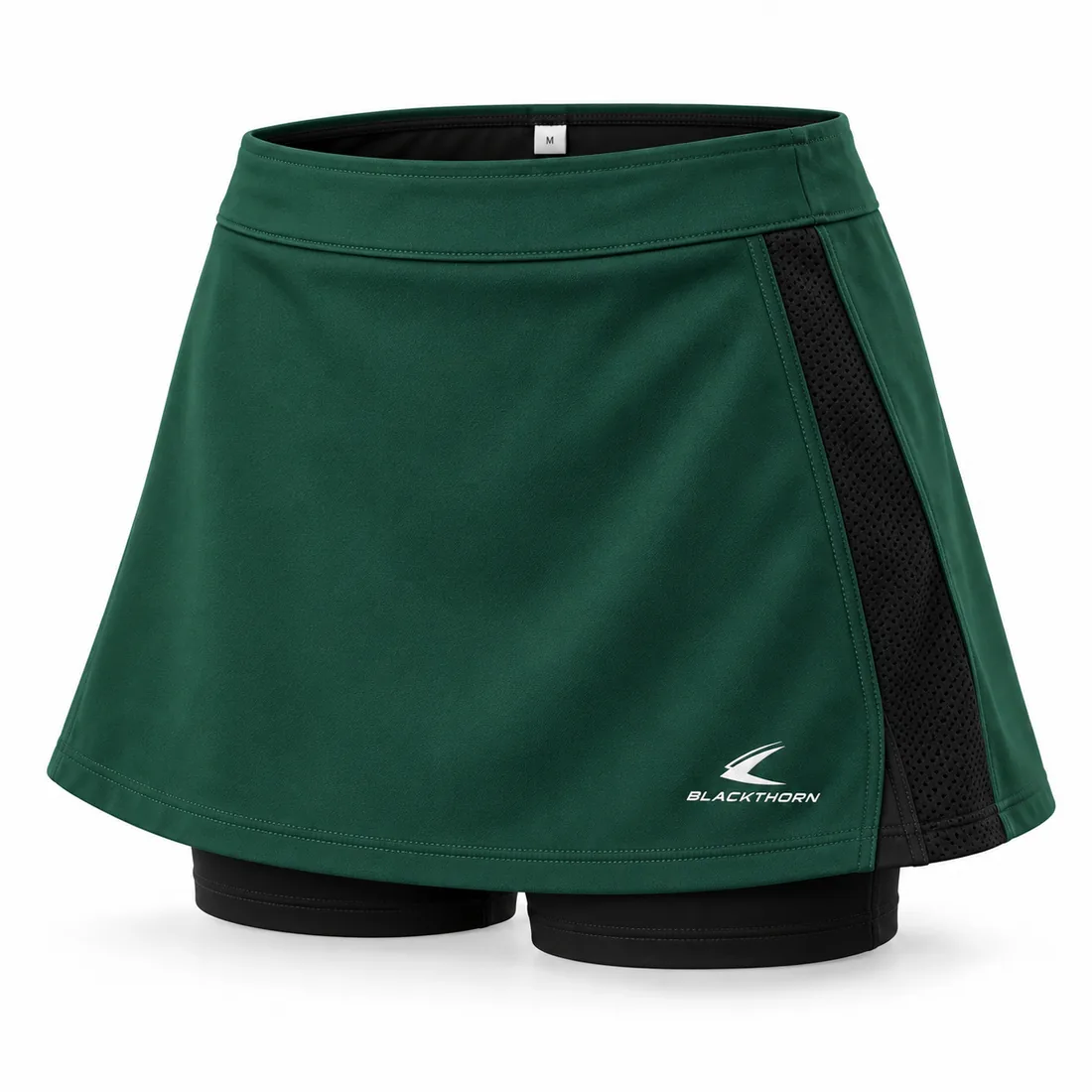 Bottle Green School Skort with Mesh Panel — custom school skorts by Blackthorn World