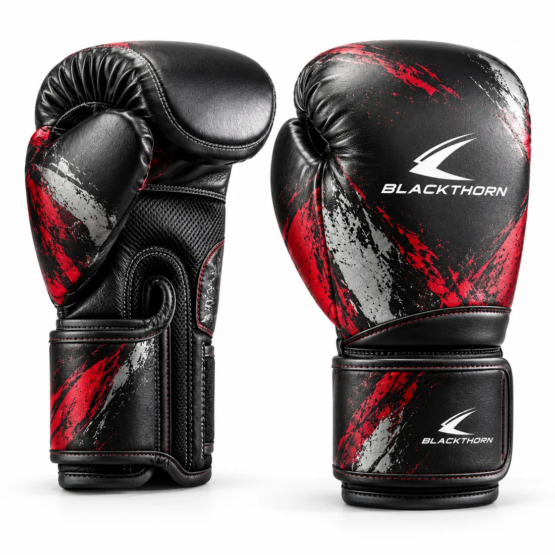 Brush-Graphic Custom Boxing Gloves — custom fightwear made to order by Blackthorn World