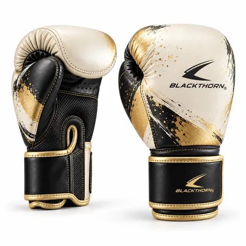 Brush-Graphic Custom Boxing Gloves — view 2