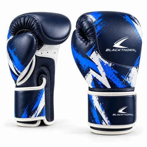 Brush-Graphic Custom Boxing Gloves — view 3