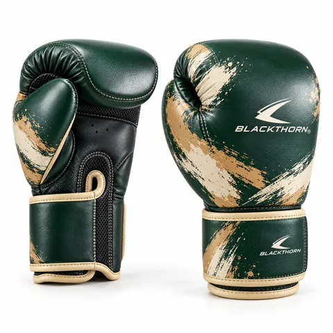 Brush-Graphic Custom Boxing Gloves — view 4