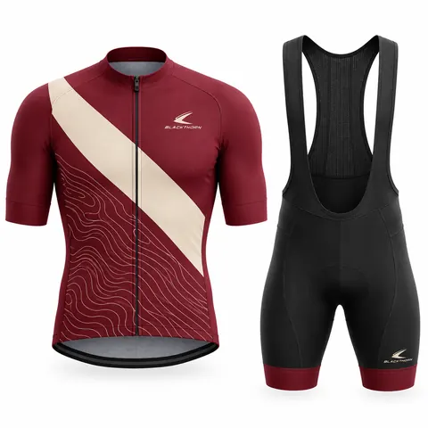 Burgundy Contour Sash Cycling Kit — Teamwear · Cycling kits by Blackthorn World