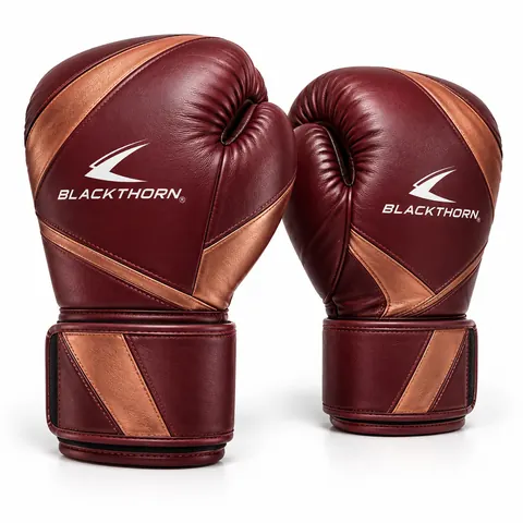 Burgundy Copper Heritage Boxing Gloves — Boxing gloves by Blackthorn World