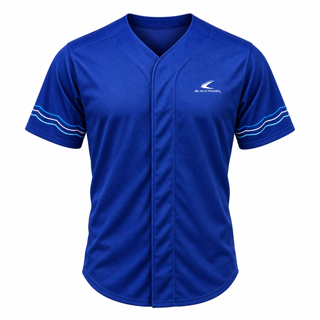 Button-Front Baseball Jersey — custom teamwear made to order by Blackthorn World