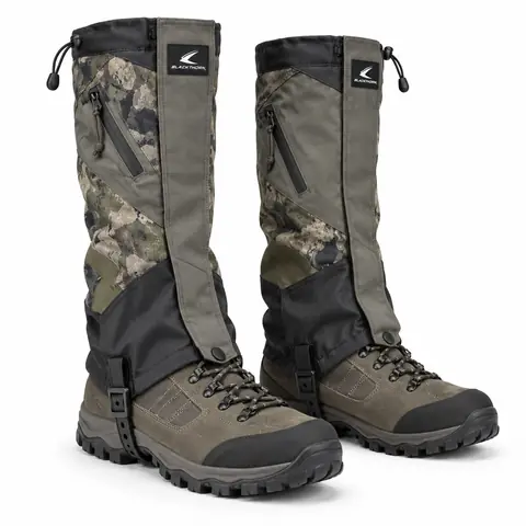 Camo Hunting Gaiters — Waterproof Leg Gaiters — grey digital camo