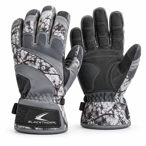 Camo Hunting & Shooting Gloves — snow camo
