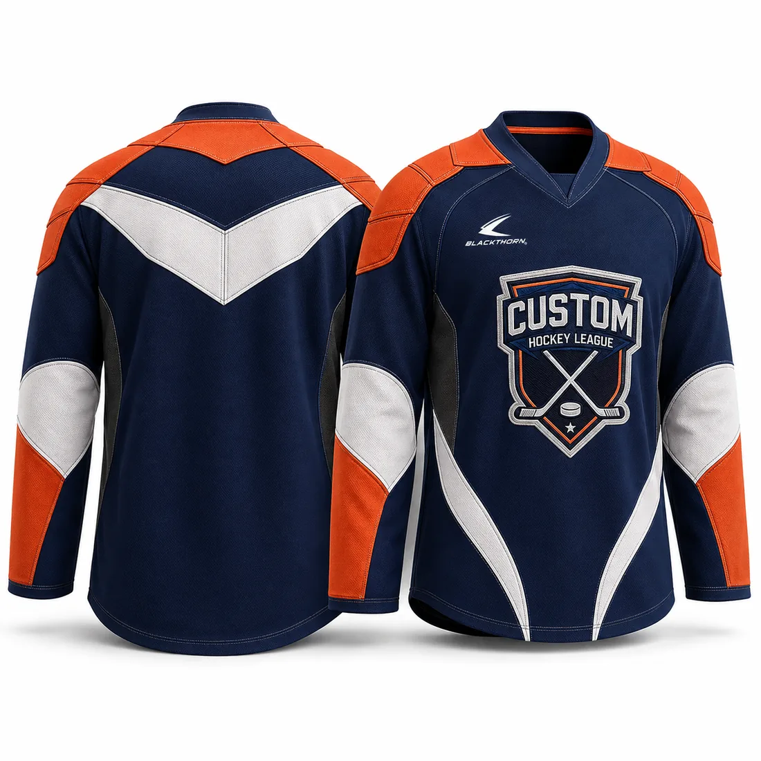 Chevron Back Ice Hockey Jersey — custom teamwear by Blackthorn World