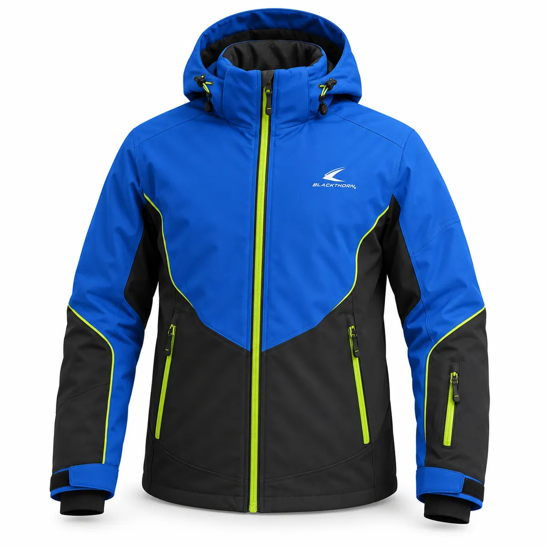 Chevron Colour-Block Ski Jacket — custom outerwear made to order by Blackthorn World