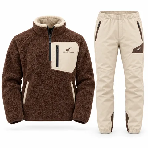 Chocolate Sherpa Après Set — custom ski wear by Blackthorn World