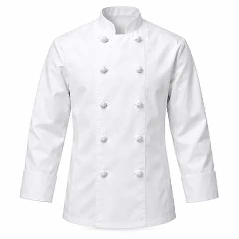 Classic White Double-Breasted Chef Jacket — wholesale chef jackets & coats by Blackthorn World