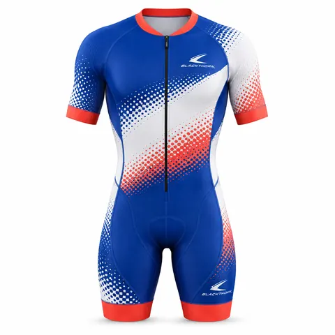 Cobalt Halftone Triathlon Suit — Teamwear · Cycling kits by Blackthorn World