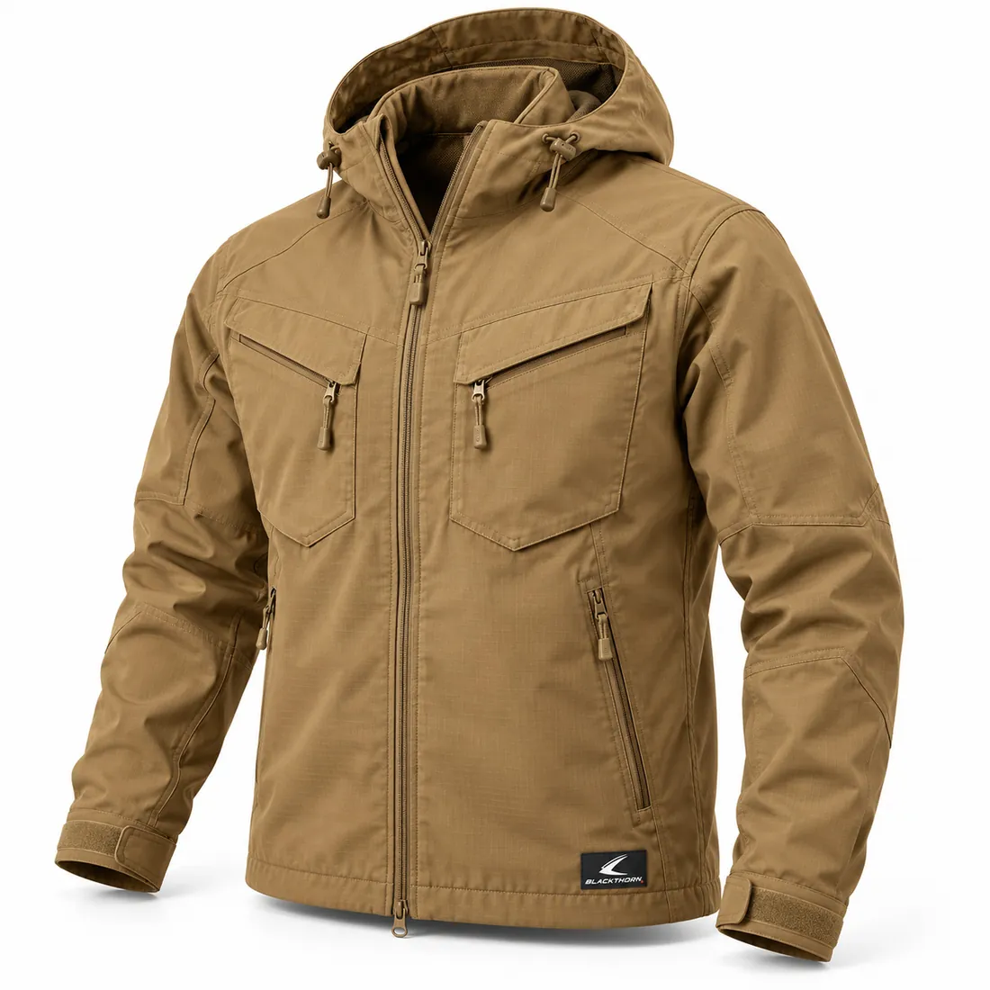 Coyote Hooded Ripstop Field Jacket — tactical jackets, fleece & hoodies by Blackthorn World