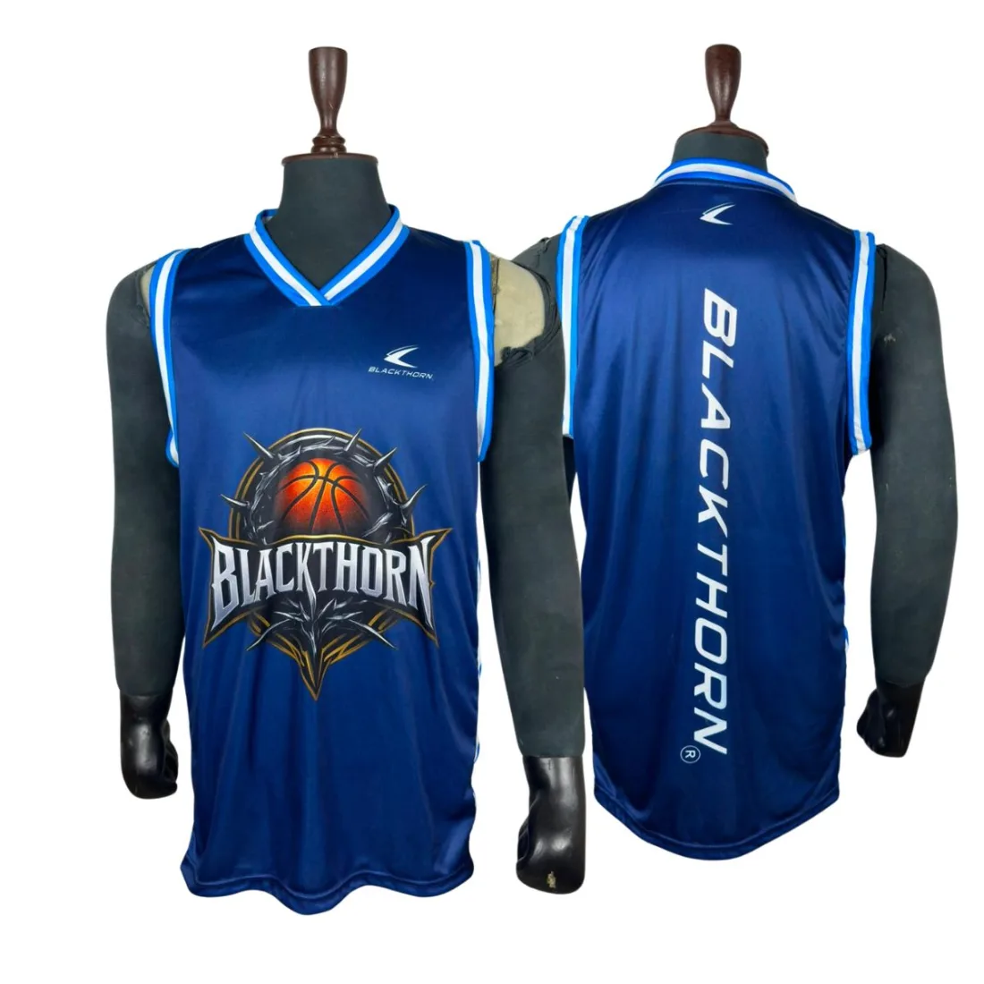 Crest Sublimated Basketball Jersey — custom teamwear made to order by Blackthorn World