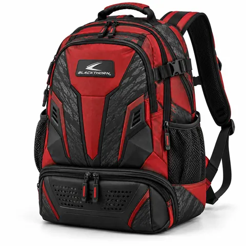 Crimson Carbon MMA Gear Backpack — Backpacks by Blackthorn World