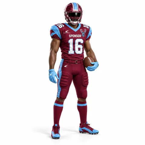Crimson Ridge American Football Uniform — custom teamwear by Blackthorn World