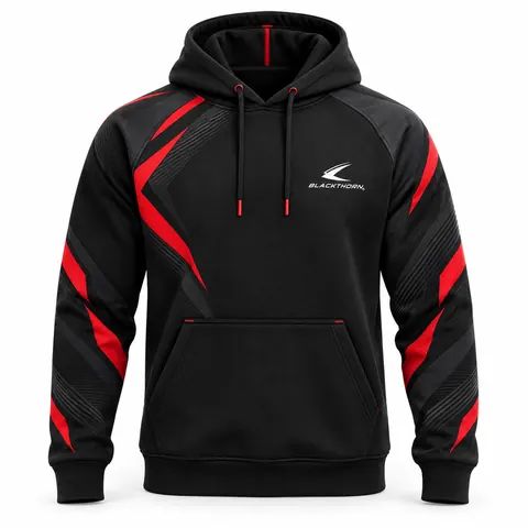 Crimson Strike Fight Team Hoodie — Fightwear · Fight team & wrestling wear by Blackthorn World