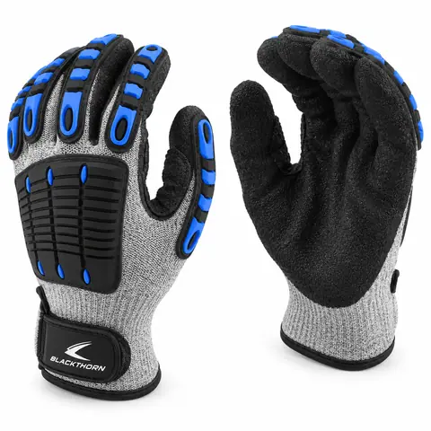 Pre-Curved Grip Impact Gloves — view 2