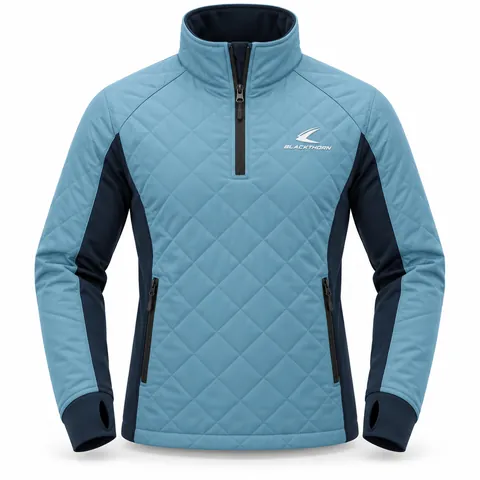 Quilted Insulated Pullover — custom ski wear by Blackthorn World