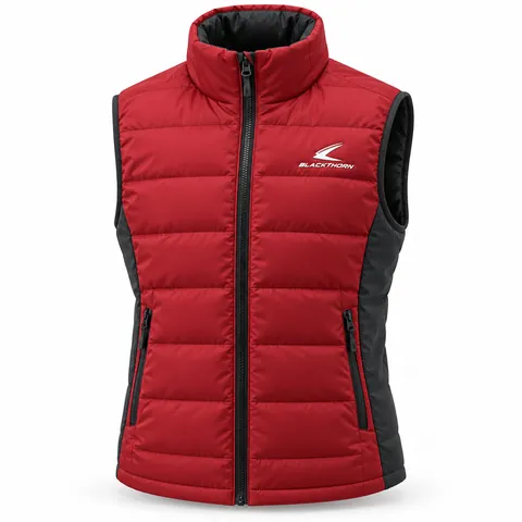 Ski Team Puffer Vest — custom ski wear by Blackthorn World