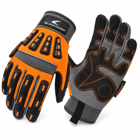 Cut and Sewn Impact Rigger Gloves — custom gloves by Blackthorn World