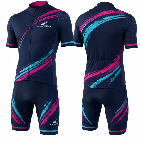 Graphic Sublimated Cycling Jersey and Bib Set — view 7