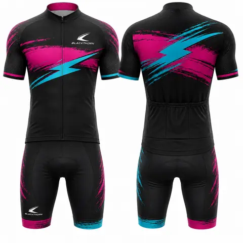 Swoosh Graphic Custom Cycling Kit — view 3