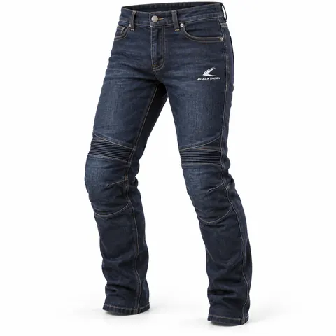 Dark Indigo Armoured Motorcycle Jeans — Motorcycle jeans by Blackthorn World