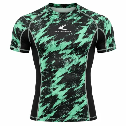 Digital Camo Sublimated Rash Guard — custom fightwear by Blackthorn World