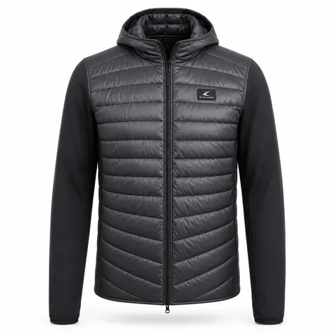 Down Hybrid Hooded Jacket — view 6