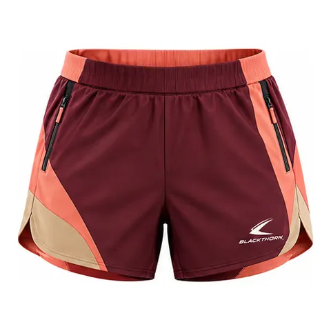 Ember Coral-Waistband Pickleball Shorts — Pickleball wear by Blackthorn World