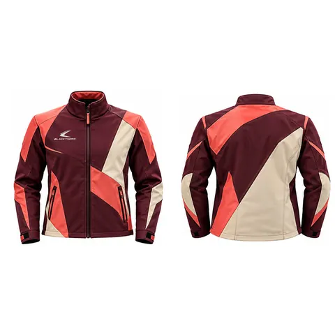 Ember Race Team Softshell Jacket — front and back