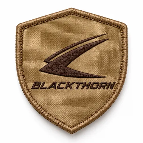 Embroidered Shield Patch — custom hunting & tactical by Blackthorn World