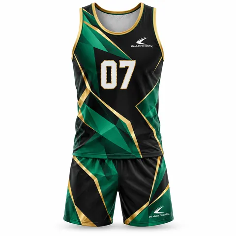 Emerald Facet Beach Volleyball Set