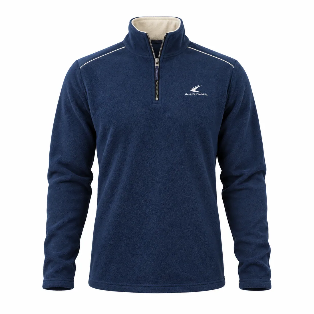 Piped Microfleece Quarter-Zip — custom teamwear made to order by Blackthorn World
