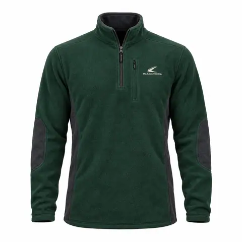 Piped Microfleece Quarter-Zip — view 2