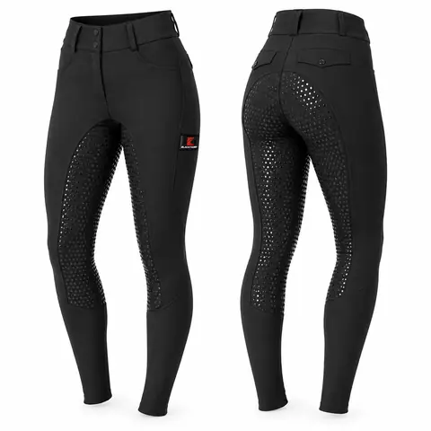 Full-Seat Silicone Grip Riding Tights — view 2
