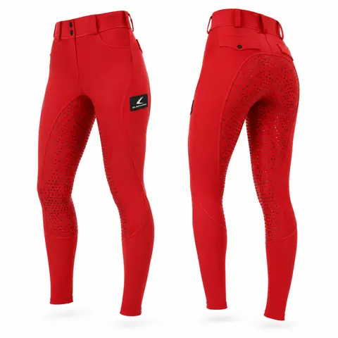 Full-Seat Silicone Grip Riding Tights — view 4